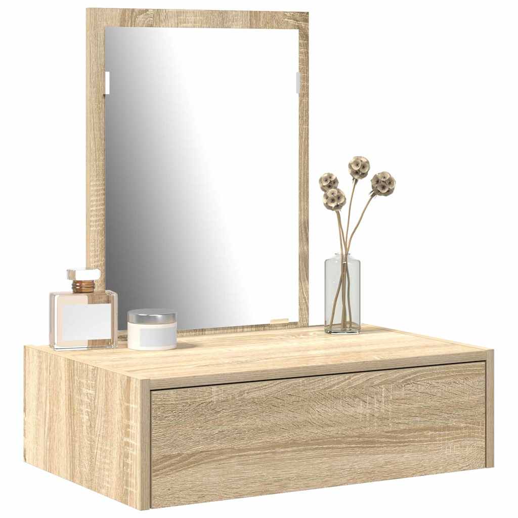Schminktisch mit Schubladen Braun 60 x 40 x 70 cm Holzwerkstoff