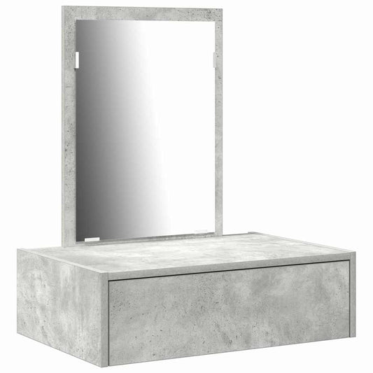 Schminktisch mit Schubladen Grau 60 x 40 x 70 cm Holzwerkstoff