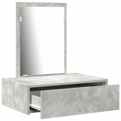 Schminktisch mit Schubladen Grau 60 x 40 x 70 cm Holzwerkstoff