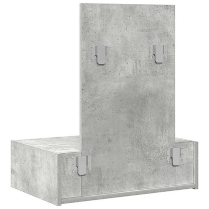 Schminktisch mit Schubladen Grau 60 x 40 x 70 cm Holzwerkstoff