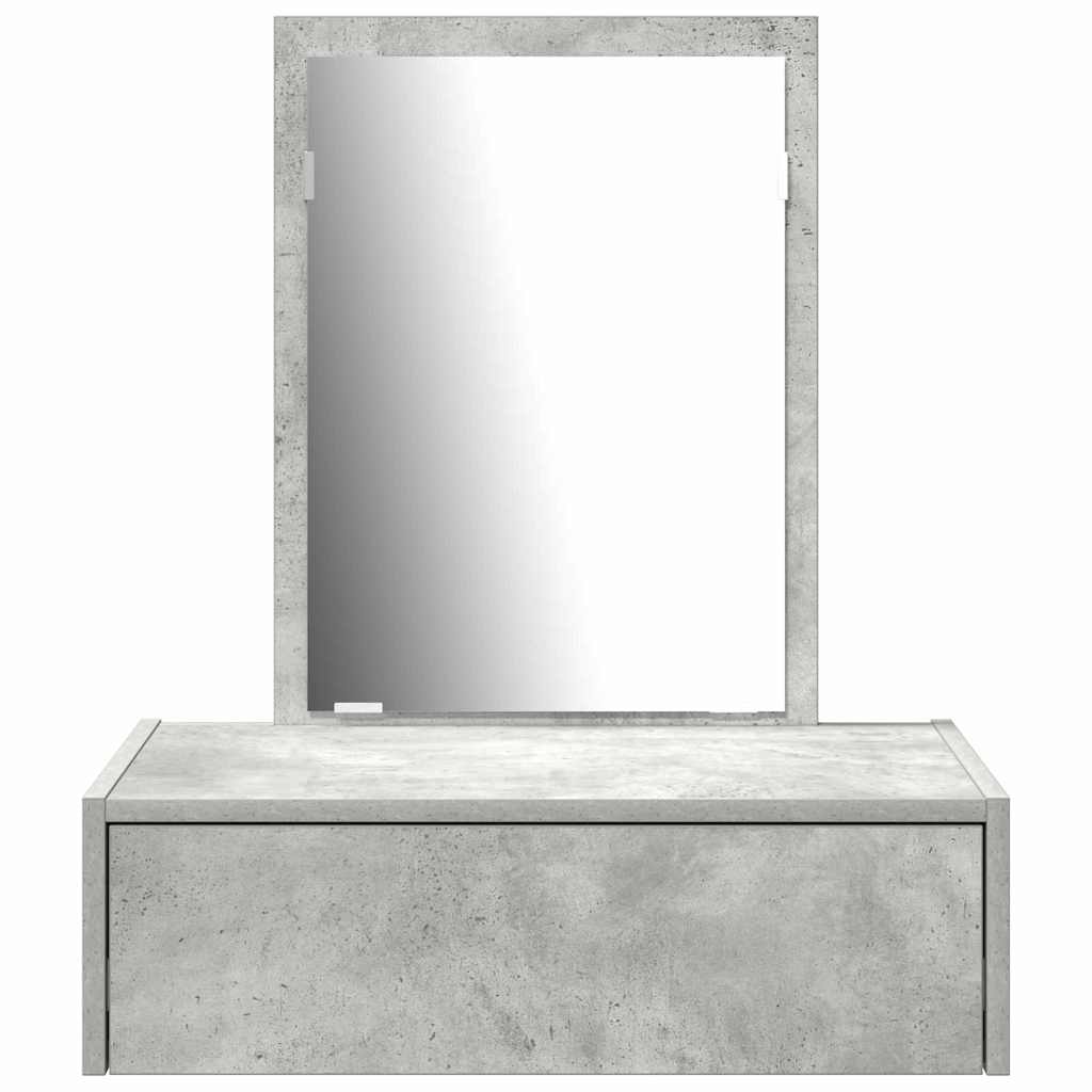 Schminktisch mit Schubladen Grau 60 x 40 x 70 cm Holzwerkstoff