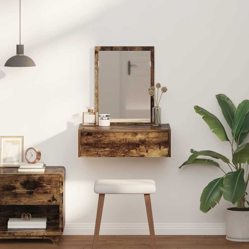 Schminktisch mit Schubladen Braun 60 x 40 x 70 cm Holzwerkstoff