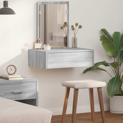 Schminktisch mit Schubladen Grau 60 x 40 x 70 cm Holzwerkstoff