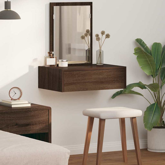 Schminktisch mit Schubladen Braun 60 x 40 x 70 cm Holzwerkstoff
