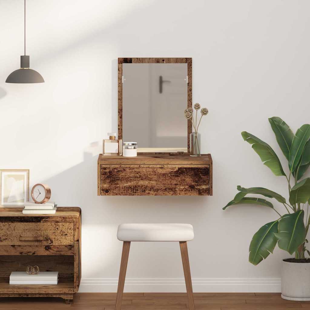 Schminktisch mit Schubladen Braun 60 x 40 x 70 cm Holzwerkstoff