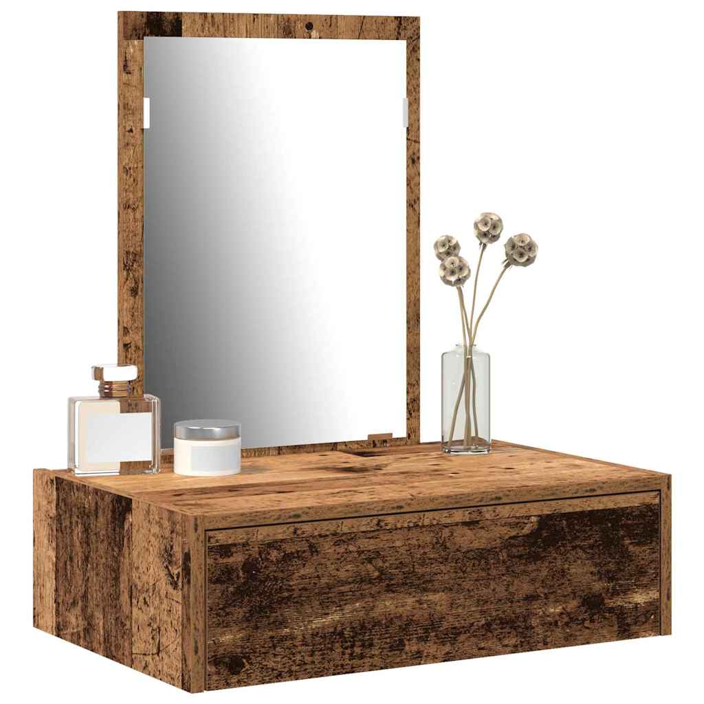 Schminktisch mit Schubladen Braun 60 x 40 x 70 cm Holzwerkstoff