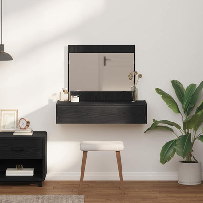 Schminktisch mit Speicher Schwarz 83 x 40 x 70 cm Holzwerkstoff