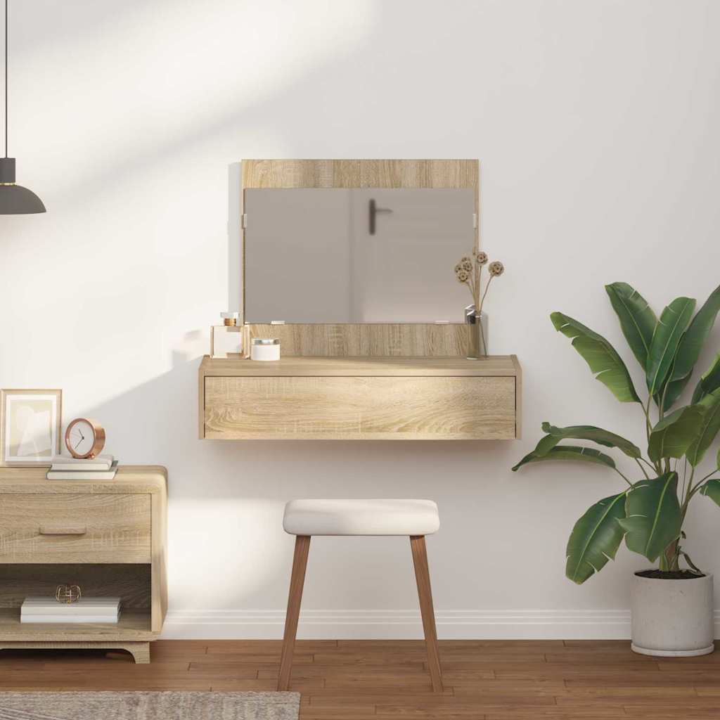 Schminktisch mit Schubladen Braun 83 x 40 x 70 cm Holzwerkstoff