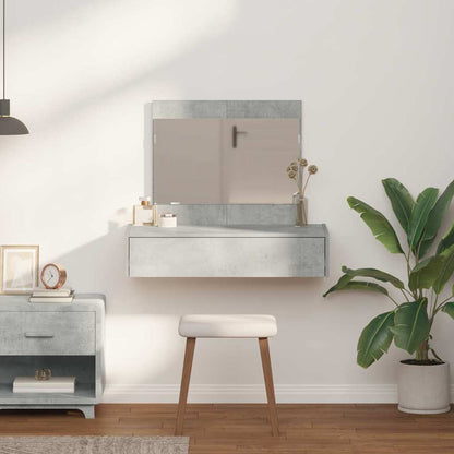 Schminktisch mit Schubladen Grau 83 x 40 x 70 cm Holzwerkstoff