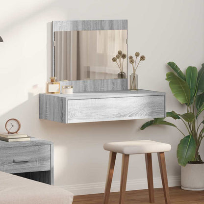 Schminktisch mit Schubladen Grau 83 x 40 x 70 cm Holzwerkstoff