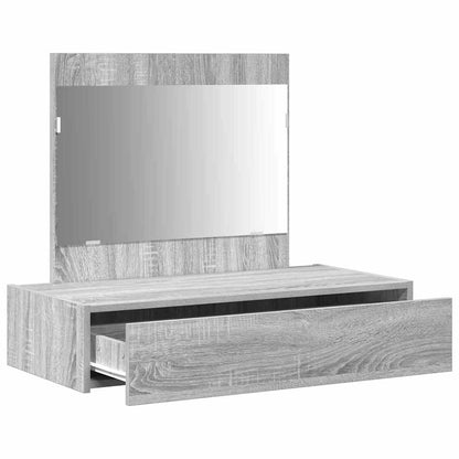 Schminktisch mit Schubladen Grau 83 x 40 x 70 cm Holzwerkstoff