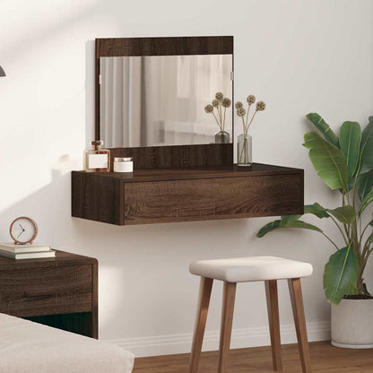 Schminktisch mit Schubladen Braun 83 x 40 x 70 cm Holzwerkstoff