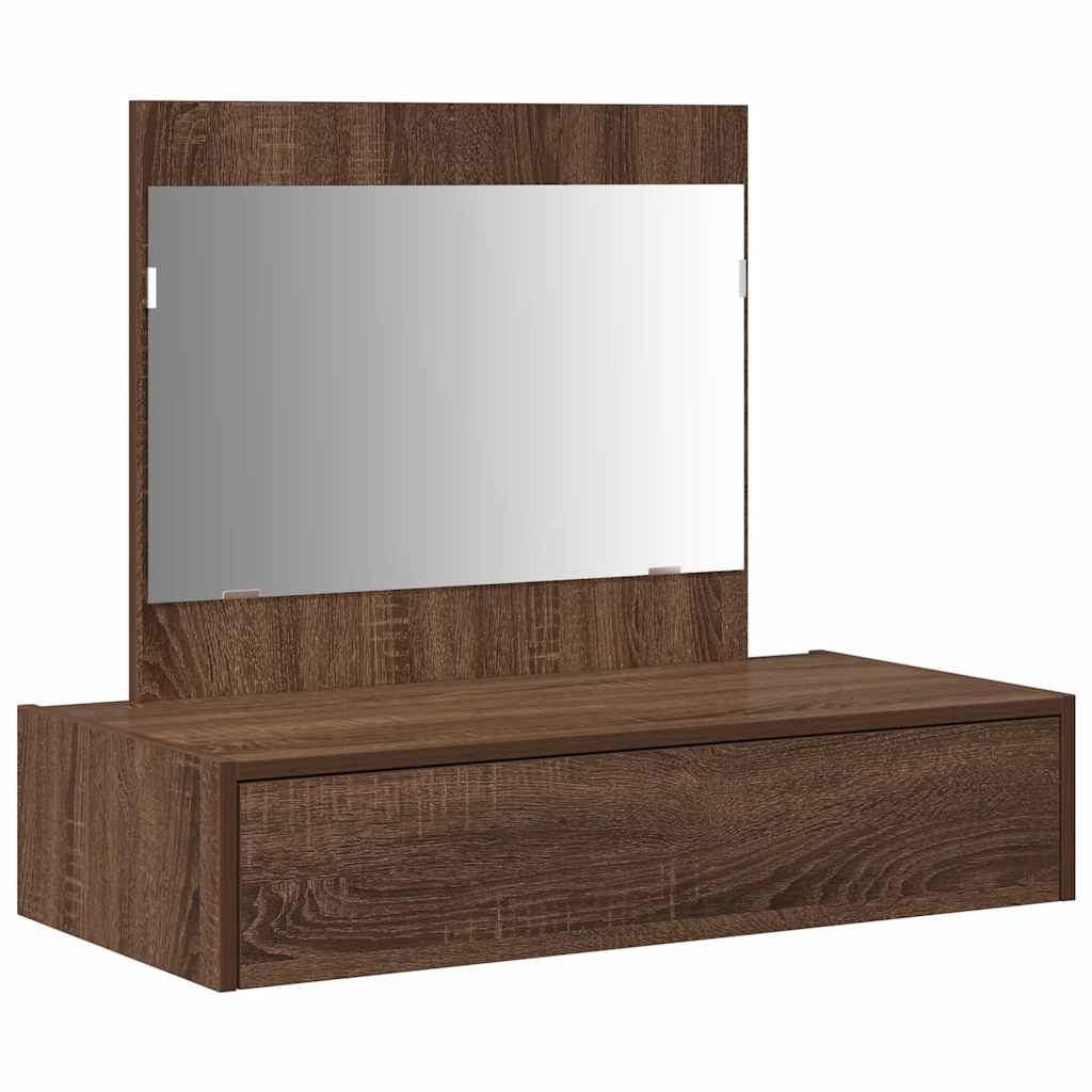 Schminktisch mit Schubladen Braun 83 x 40 x 70 cm Holzwerkstoff
