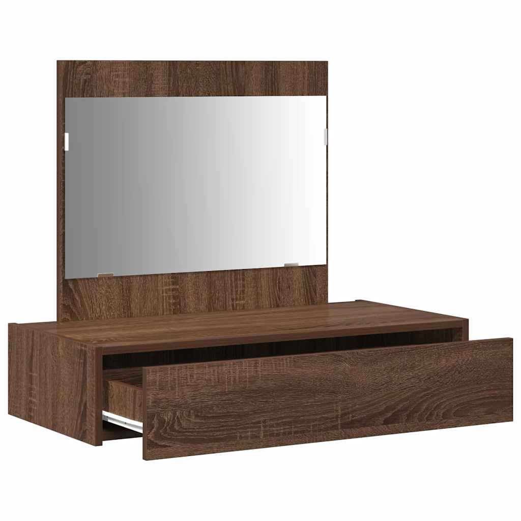 Schminktisch mit Schubladen Braun 83 x 40 x 70 cm Holzwerkstoff