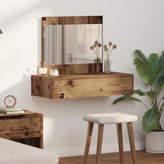 Schminktisch mit Schubladen Braun 83 x 40 x 70 cm Holzwerkstoff