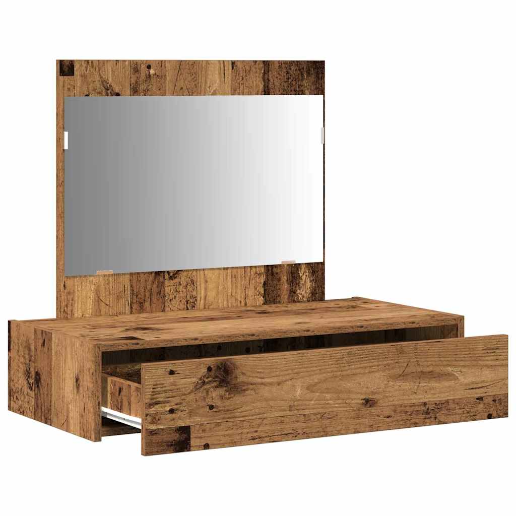 Schminktisch mit Schubladen Braun 83 x 40 x 70 cm Holzwerkstoff