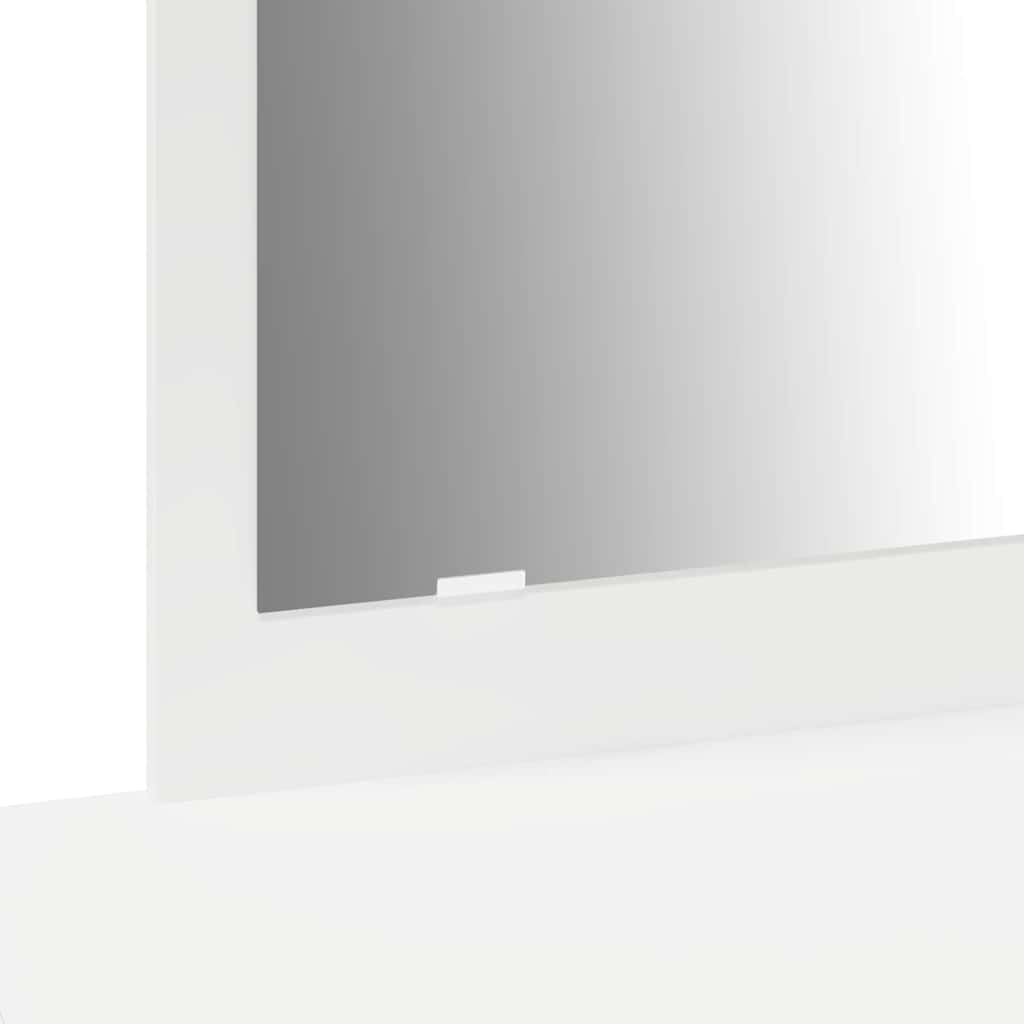 Schminktisch mit Schubladen Weiß 100 x 40 x 70 cm Holzwerkstoff