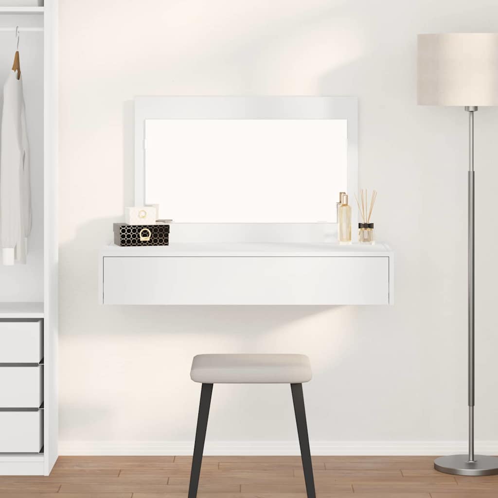 Schminktisch mit Schubladen Weiß 100 x 40 x 70 cm Holzwerkstoff