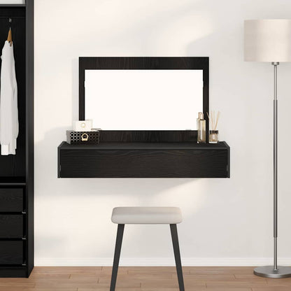 Schminktisch mit Spiegel Schwarz 100 x 40 x 70 cm Holzwerkstoff