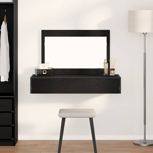 Schminktisch mit Spiegel Schwarz 100 x 40 x 70 cm Holzwerkstoff