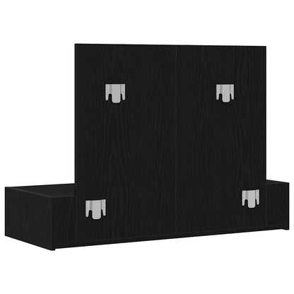 Schminktisch mit Spiegel Schwarz 100 x 40 x 70 cm Holzwerkstoff