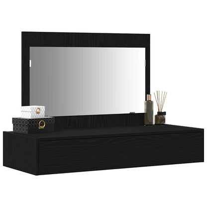Schminktisch mit Spiegel Schwarz 100 x 40 x 70 cm Holzwerkstoff