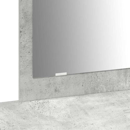 Schminktisch mit Schubladen Grau 100 x 40 x 70 cm Holzwerkstoff