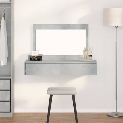 Schminktisch mit Schubladen Grau 100 x 40 x 70 cm Holzwerkstoff