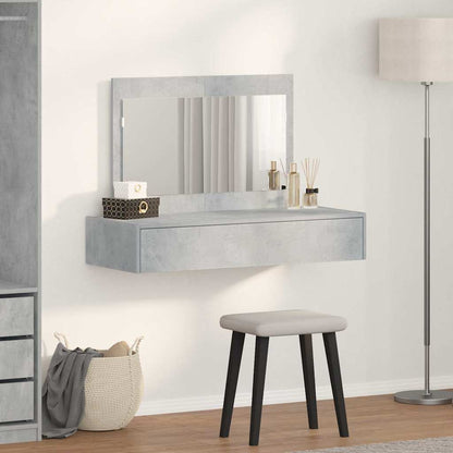 Schminktisch mit Schubladen Grau 100 x 40 x 70 cm Holzwerkstoff