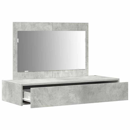 Schminktisch mit Schubladen Grau 100 x 40 x 70 cm Holzwerkstoff