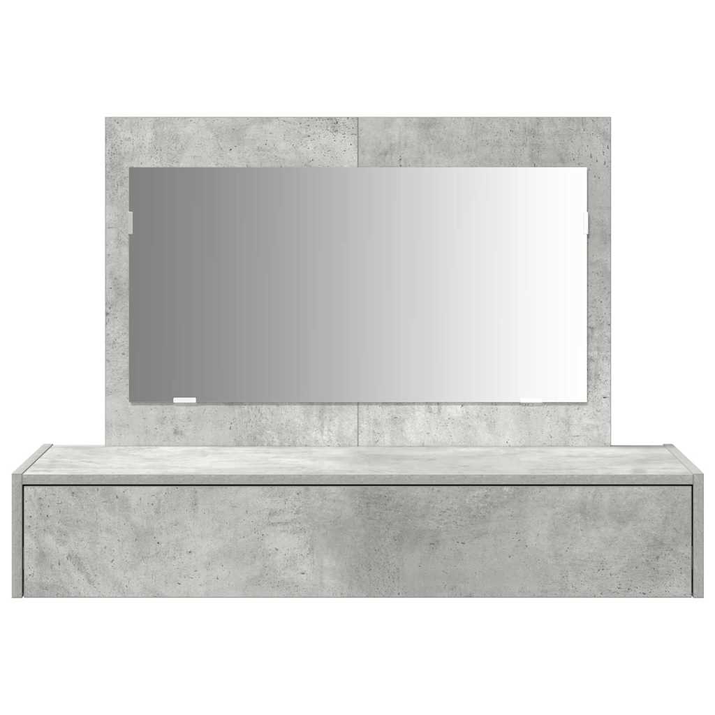 Schminktisch mit Schubladen Grau 100 x 40 x 70 cm Holzwerkstoff