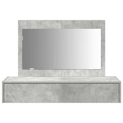 Schminktisch mit Schubladen Grau 100 x 40 x 70 cm Holzwerkstoff