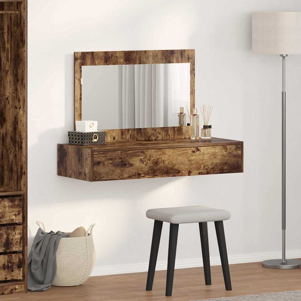 Schminktisch mit Speicher Braun 100 x 40 x 70 cm Holzwerkstoff