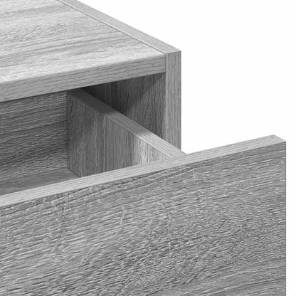 Schminktisch mit Schubladen Grau 100 x 40 x 70 cm Holzwerkstoff