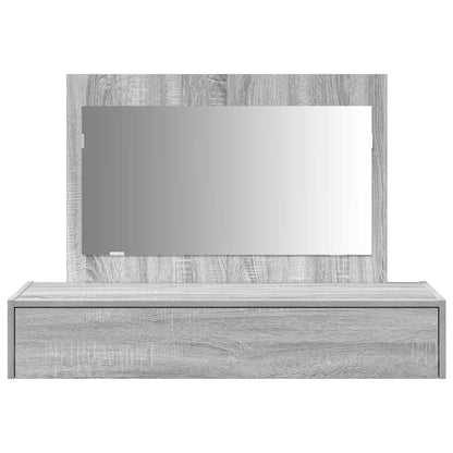 Schminktisch mit Schubladen Grau 100 x 40 x 70 cm Holzwerkstoff