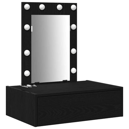 Schminktisch mit Speicher Schwarz 60 x 40 x 70 cm Holzwerkstoff