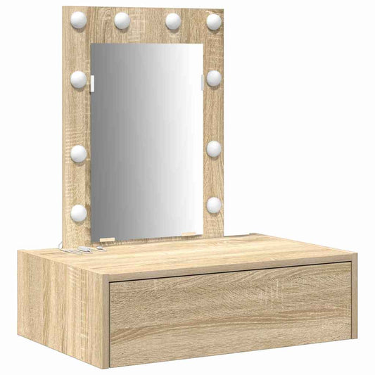 Schminktisch mit Schubladen Braun 60 x 40 x 70 cm Holzwerkstoff