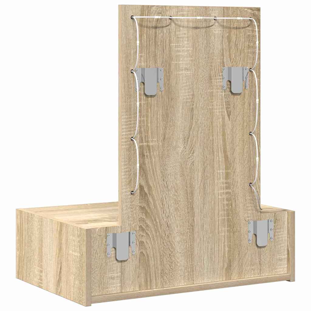 Schminktisch mit Schubladen Braun 60 x 40 x 70 cm Holzwerkstoff