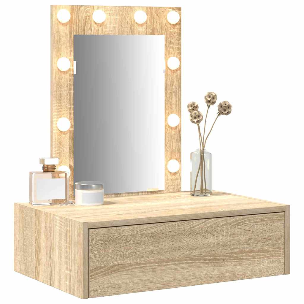 Schminktisch mit Schubladen Braun 60 x 40 x 70 cm Holzwerkstoff