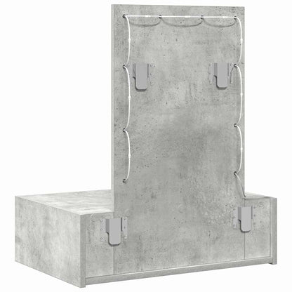Schminktisch mit Schubladen Grau 60 x 40 x 70 cm Holzwerkstoff