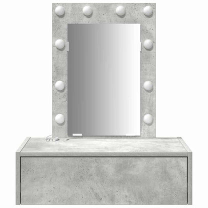 Schminktisch mit Schubladen Grau 60 x 40 x 70 cm Holzwerkstoff