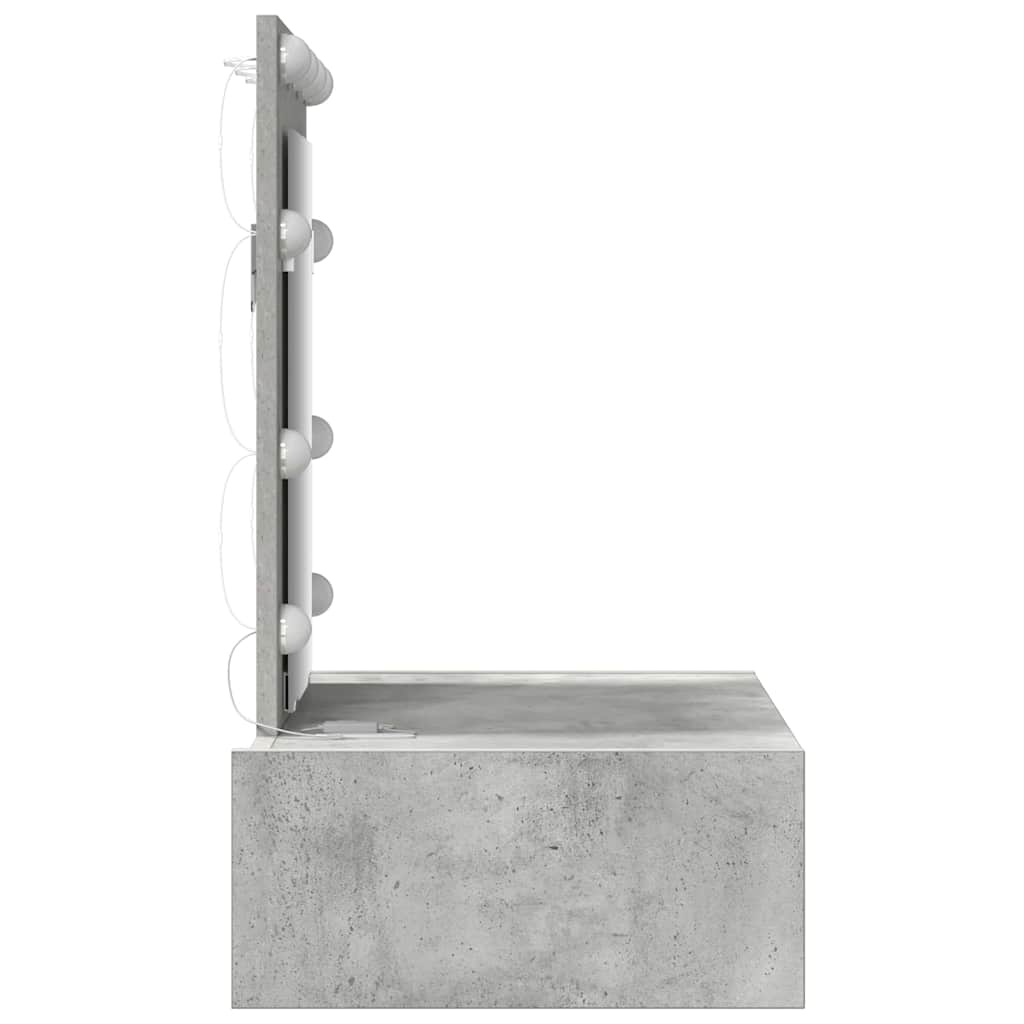 Schminktisch mit Schubladen Grau 60 x 40 x 70 cm Holzwerkstoff