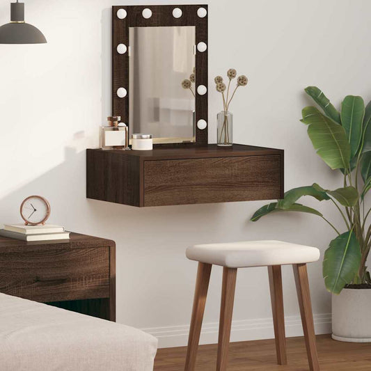 Schminktisch mit Schubladen Braun 60 x 40 x 70 cm Holzwerkstoff
