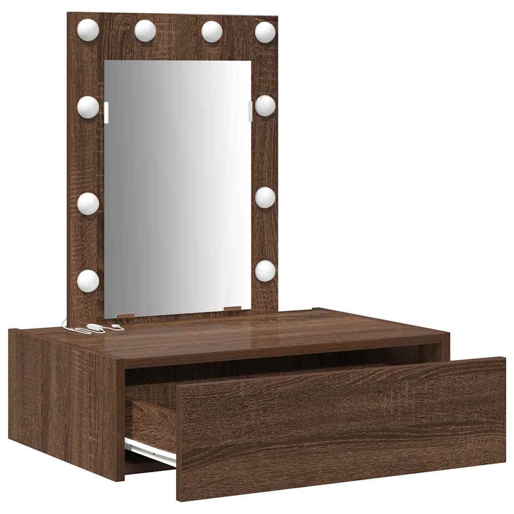 Schminktisch mit Schubladen Braun 60 x 40 x 70 cm Holzwerkstoff