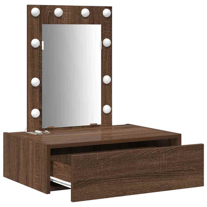Schminktisch mit Schubladen Braun 60 x 40 x 70 cm Holzwerkstoff