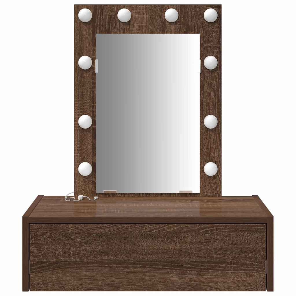 Schminktisch mit Schubladen Braun 60 x 40 x 70 cm Holzwerkstoff