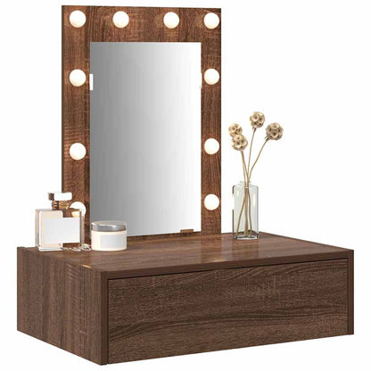 Schminktisch mit Schubladen Braun 60 x 40 x 70 cm Holzwerkstoff