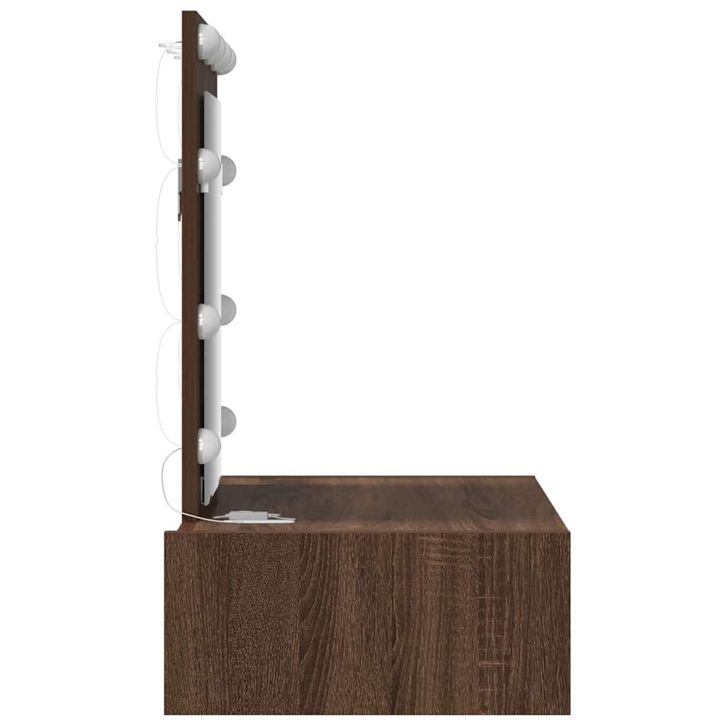 Schminktisch mit Schubladen Braun 60 x 40 x 70 cm Holzwerkstoff