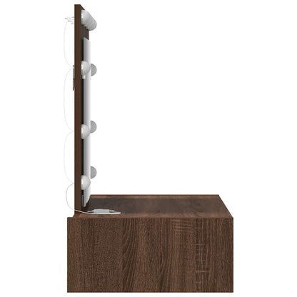 Schminktisch mit Schubladen Braun 60 x 40 x 70 cm Holzwerkstoff
