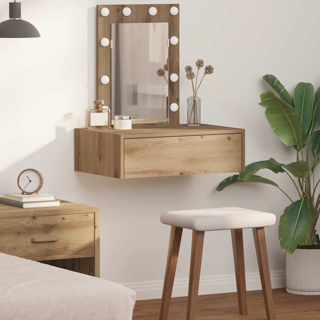 Schminktisch mit Schubladen Braun 60 x 40 x 70 cm Holzwerkstoff